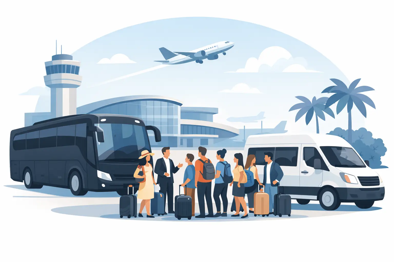 Airport Transportation for Large Groups