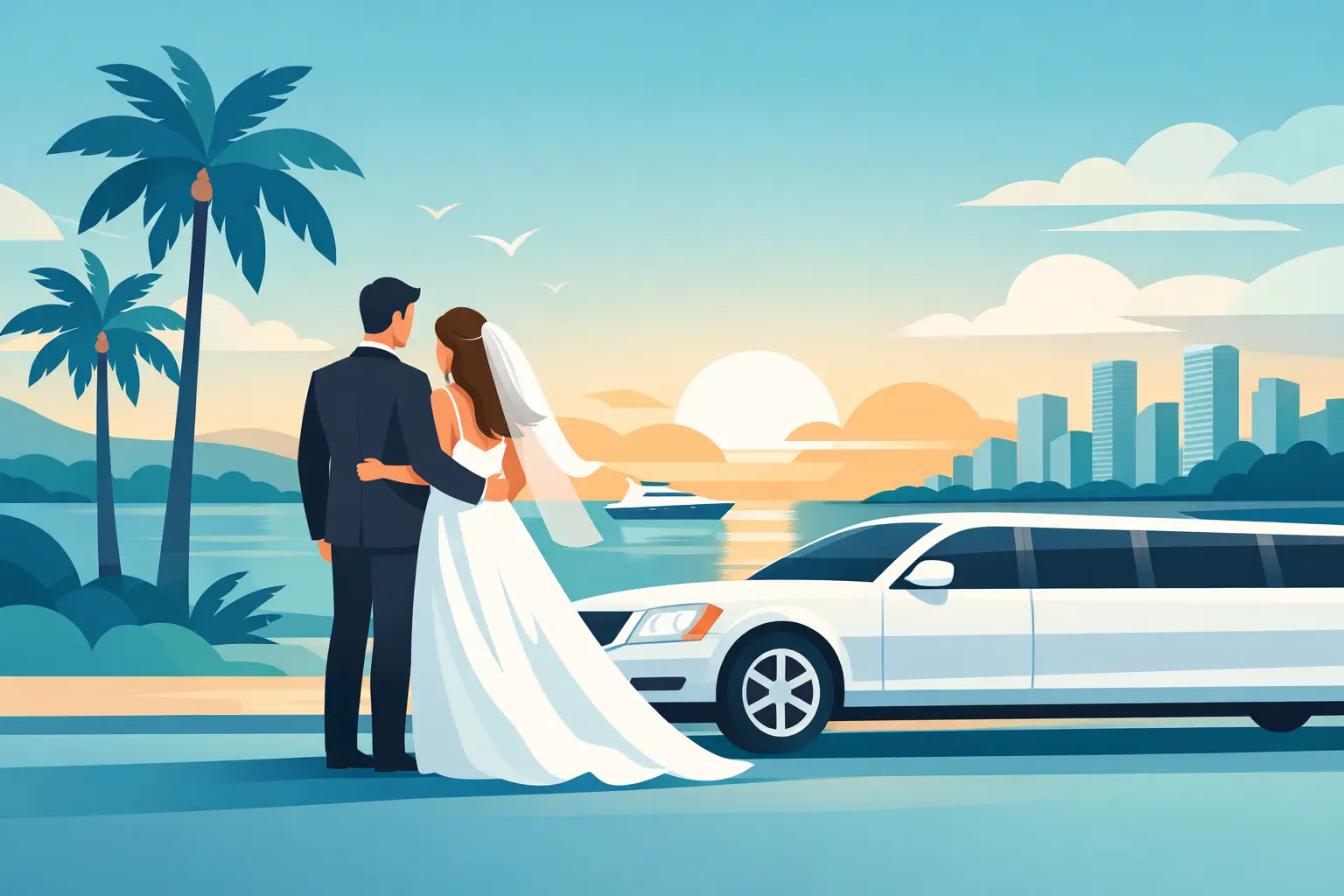 Wedding Limo Transportation South Florida