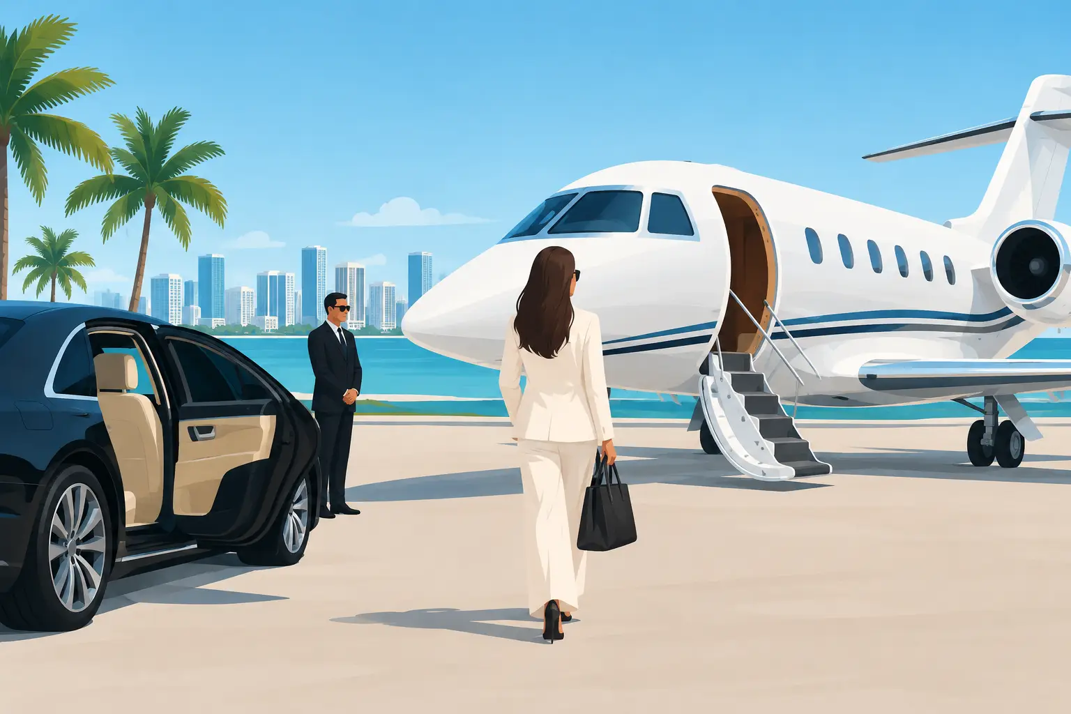 How to Arrange Private Jet Transfers in South Florida